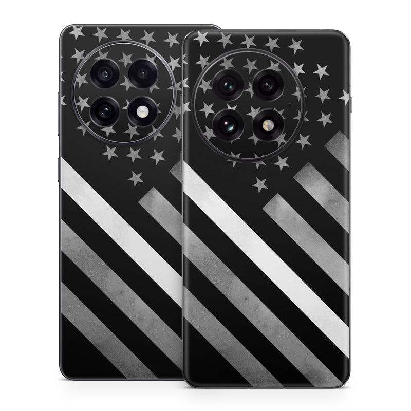 OnePlus 13 Series Skin design of Black, Black-and-white, Pattern, Monochrome Photography, Line, Flag Of The United States, Monochrome, Flag, Design, Font, Photography, Style, Parallel, with black, white, gray colors