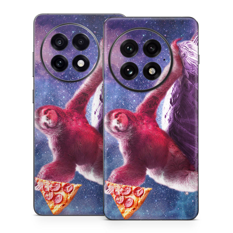 OnePlus 13 Series Skin design of Illustration, Pink, Turtle, Art, Sea turtle, Space, Painting, Fictional character, Tortoise, with black, white, blue, gray, red, yellow colors