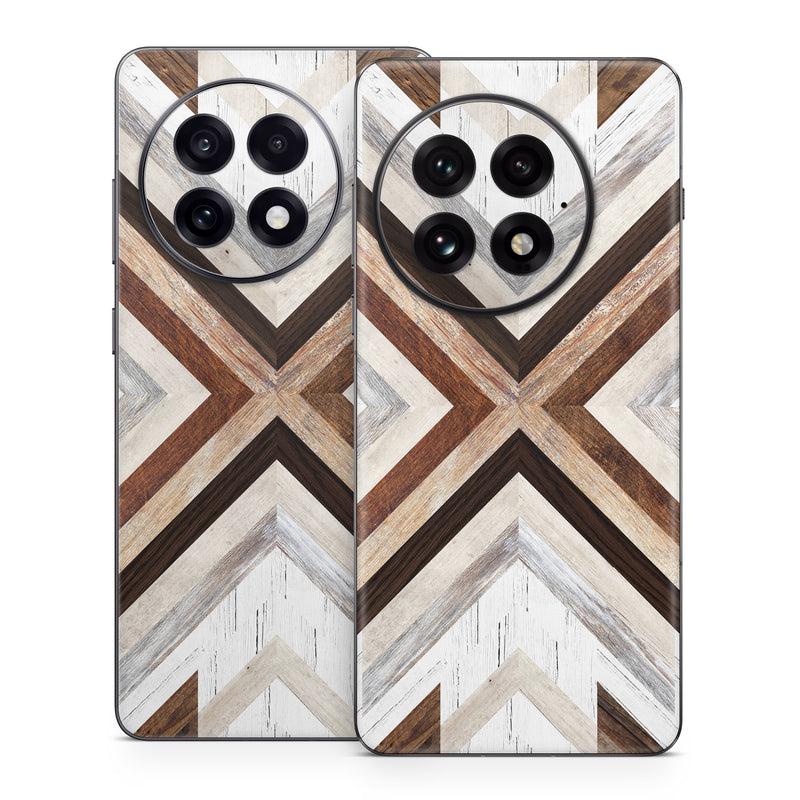 OnePlus 13 Series Skin design of Architecture, Line, Pattern, Brown, Symmetry, Wood, Design, Building, Facade, Material property, with white, brown, gray colors