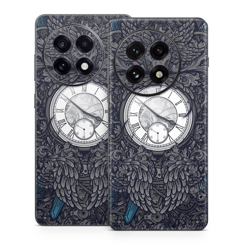 OnePlus 13 Series Skin design of Blue, Pattern, Psychedelic art, Design, Circle, Art, Font, Graphic design, Visual arts, Illustration, with black, gray colors