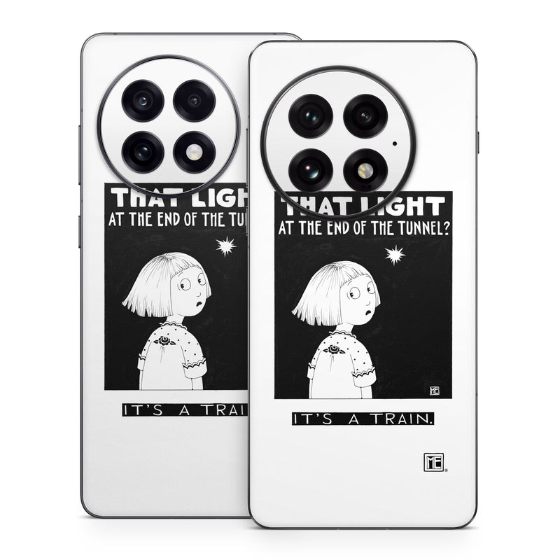 OnePlus 13 Series Skin design of Cartoon, Poster, Font, Black-and-white, Fictional character, Illustration, Coloring book, with black, white colors