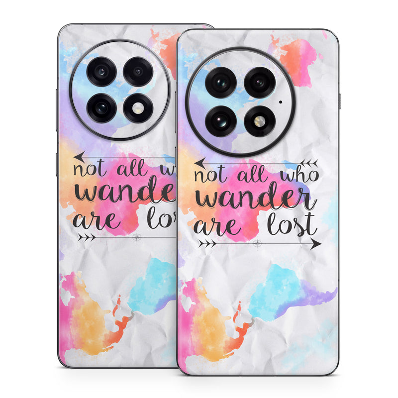 OnePlus 13 Series Skin design of Font, Text, Calligraphy, Graphics, with black, white, orange, pink, red, blue, purple, yellow colors