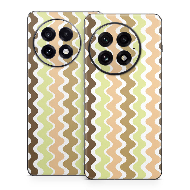 OnePlus 13 Series Skin design of Textile, Rectangle, Font, Pink, Aqua, Symmetry, Material property, Circle, Art, Pattern, with white, brown, green, orange colors