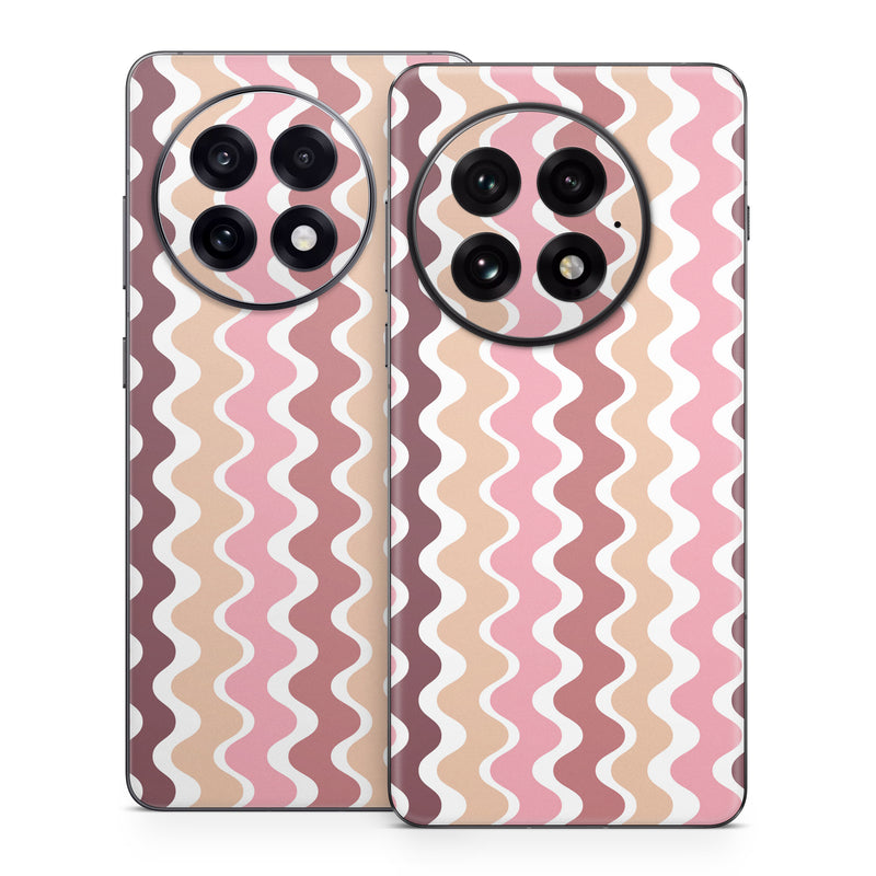 OnePlus 13 Series Skin design of Azure, Pink, Art, Material property, Aqua, Symmetry, Pattern, Circle, Font, Magenta, with white, pink, orange, brown colors