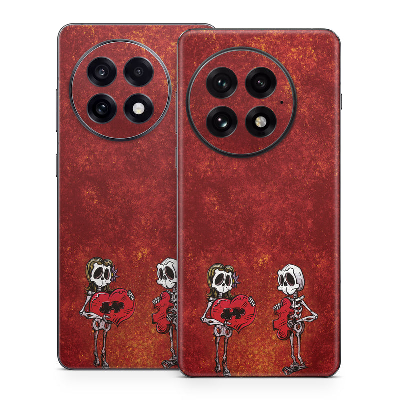 OnePlus 13 Series Skin design of Font, Tints and shades, Bone, Art, Skull, Pattern, Creative arts, Carmine, Visual arts, Rectangle, with white, black, gray, brown, red, yellow, orange colors