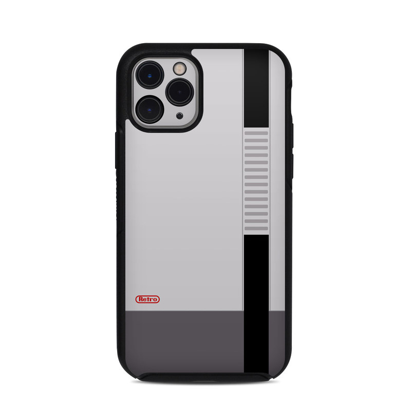 OtterBox Symmetry iPhone 11 Pro Case Skin design of Text, Font, Red, Product, Logo, Brand, Material property, Graphics, Rectangle, with gray, black, red colors