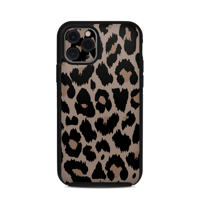OtterBox Symmetry iPhone 11 Pro Case Skin design of Pattern, Brown, Fur, Design, Textile, Monochrome, Fawn with black, gray, red, green colors