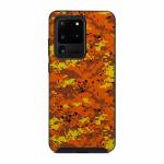 Digital Orange Camo OtterBox Symmetry Galaxy S20 Ultra Case Skin