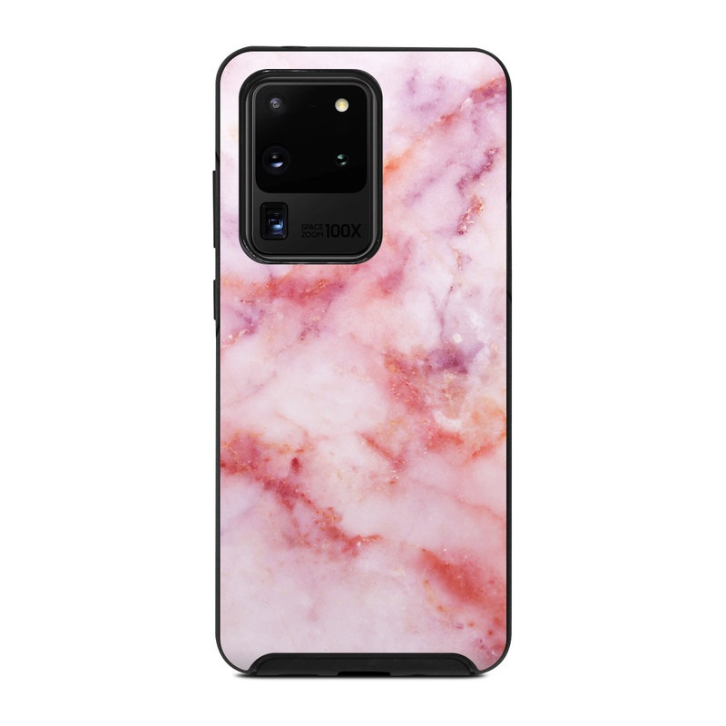 OtterBox Symmetry Galaxy S20 Ultra Case Skin design of Pink, Skin, Flesh, Textile, Fur, with pink, red, white, purple, orange colors