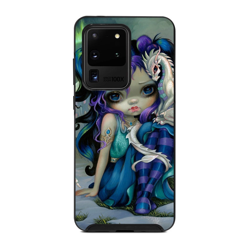 OtterBox Symmetry Galaxy S20 Ultra Case Skin design of Illustration, Fictional character, Cg artwork, Art, Mythology, Anime, Mythical creature, with green, blue, purple, yellow, red, white colors