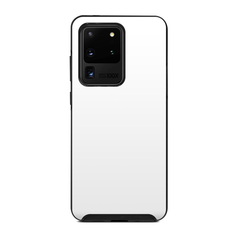 OtterBox Symmetry Galaxy S20 Ultra Case Skin design of White, Black, Line, with white colors