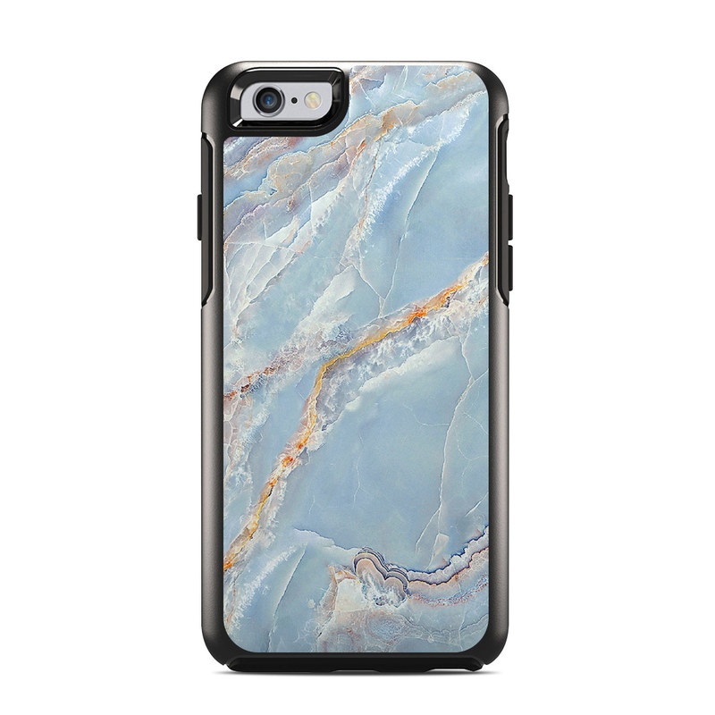 OtterBox Symmetry iPhone 6s Case Skin design of Blue, Azure, Aqua, Onyx, with blue, red, orange, white colors