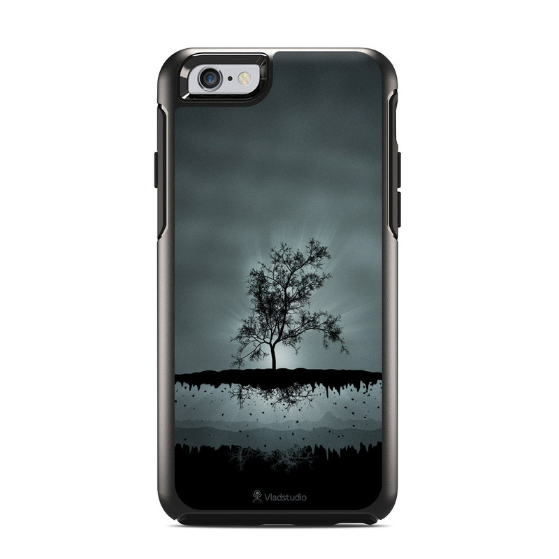 OtterBox Symmetry iPhone 6s Case Skin design of Reflection, Sky, Nature, Water, Black, Tree, Black-and-white, Monochrome photography, Natural landscape, Atmospheric phenomenon, with black, gray, blue colors