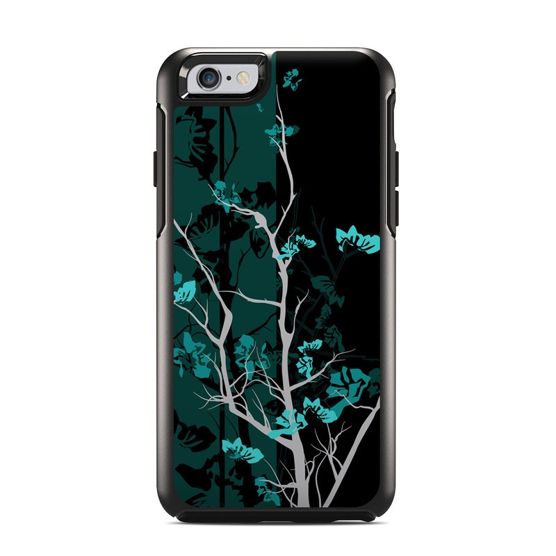  Skin design of Branch, Black, Blue, Green, Turquoise, Teal, Tree, Plant, Graphic design, Twig, with black, blue, gray colors