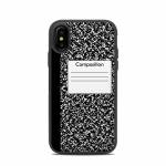 Composition Notebook OtterBox Symmetry iPhone X Case Skin