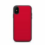 Solid State Red OtterBox Symmetry iPhone X Case Skin