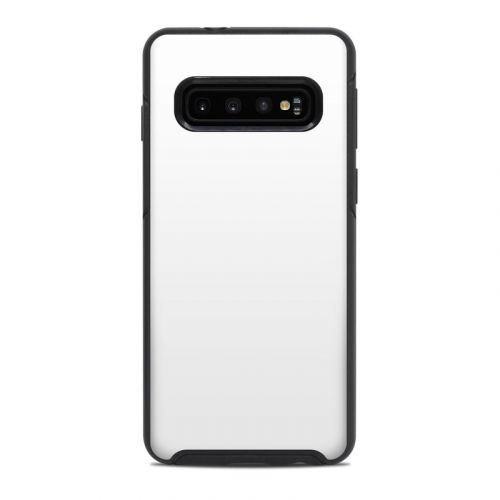 Solid State White OtterBox Symmetry Galaxy S10 Case Skin