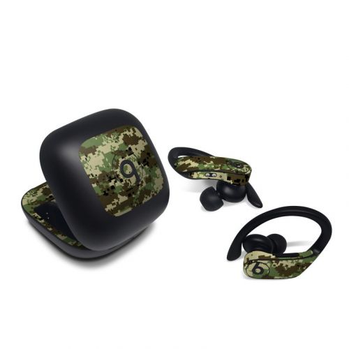 Digital Woodland Camo Beats Powerbeats Pro Skin