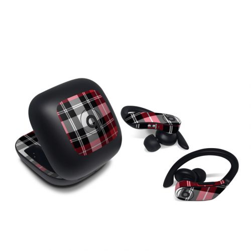 Red Plaid Beats Powerbeats Pro Skin