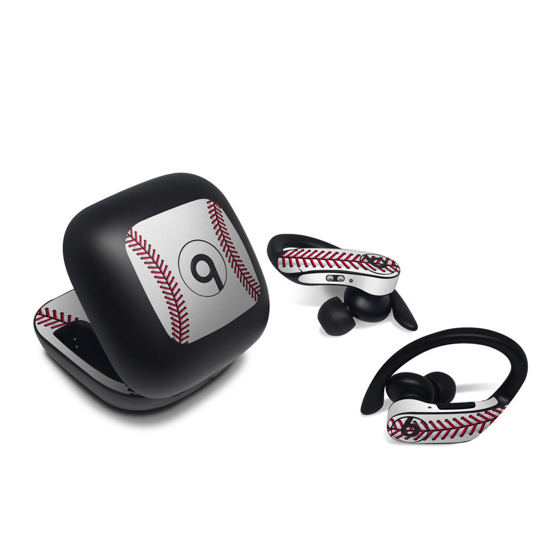 Beats Powerbeats Pro Skin design of Red, Line, Pink, Parallel, Paper, with white, red colors
