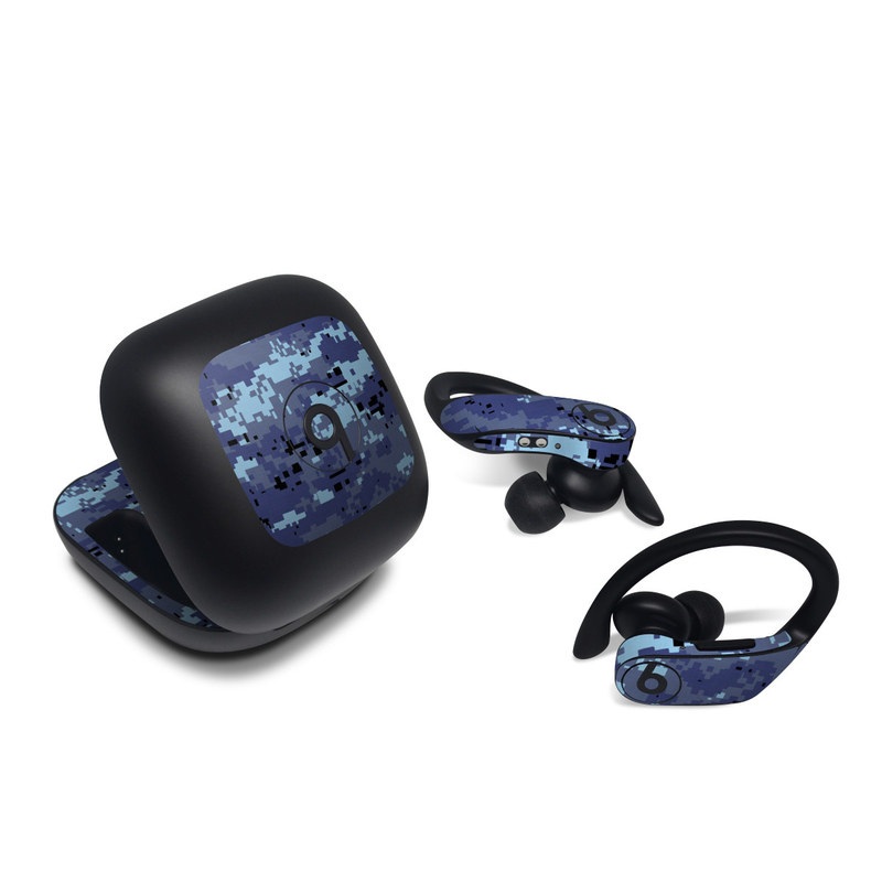 Beats Powerbeats Pro Skin design of Blue, Purple, Pattern, Lavender, Violet, Design, with blue, gray, black colors