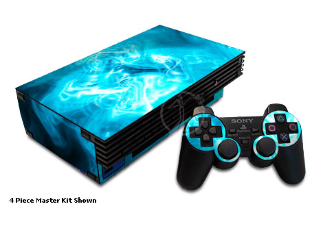 Older PS2 Skin design, with blue, black, purple colors
