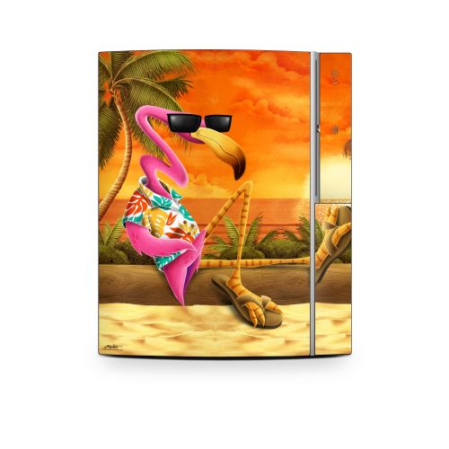 Sunset Flamingo PS3 Skin