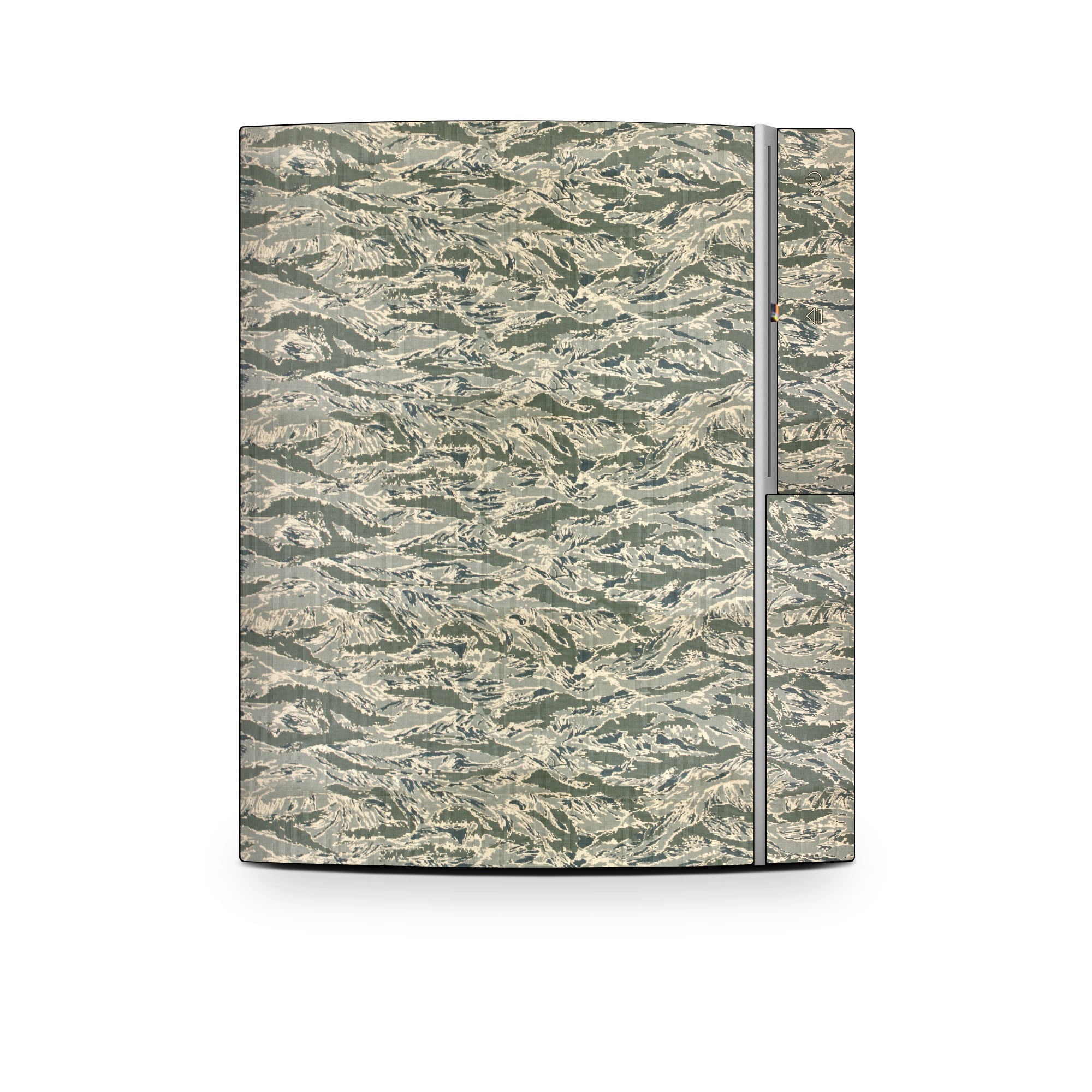 Old PS3 Skin design of Pattern, Grass, Plant, with gray, green colors