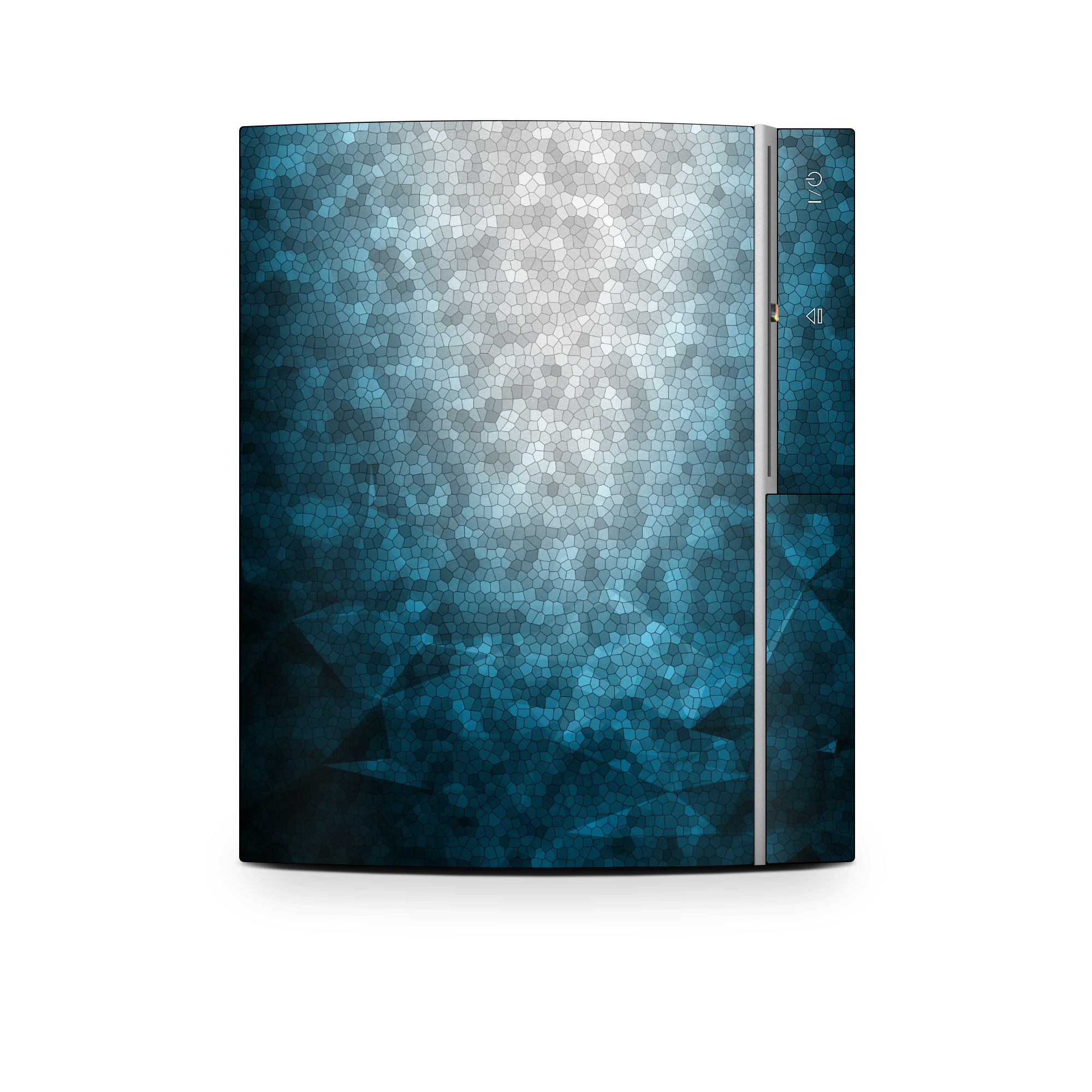 Old PS3 Skin design of Blue, Aqua, Turquoise, Green, Water, Teal, Sky, Azure, Pattern, Atmosphere, with blue, white, gray colors