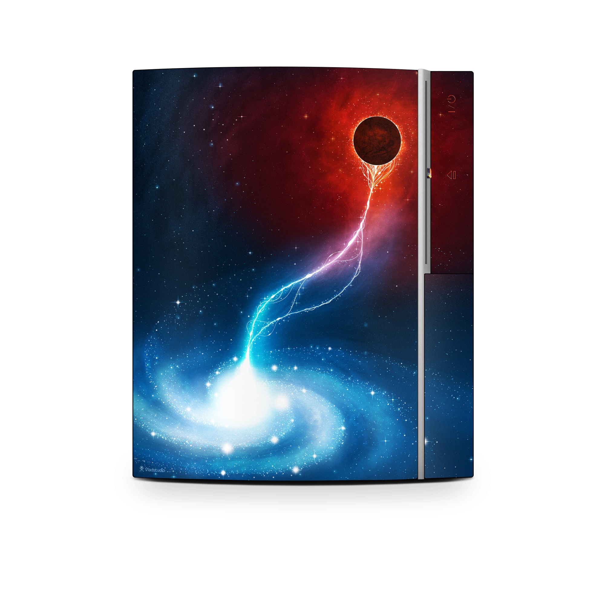 Old PS3 Skin design of Outer space, Atmosphere, Astronomical object, Universe, Space, Sky, Planet, Astronomy, Celestial event, Galaxy, with blue, red, black colors