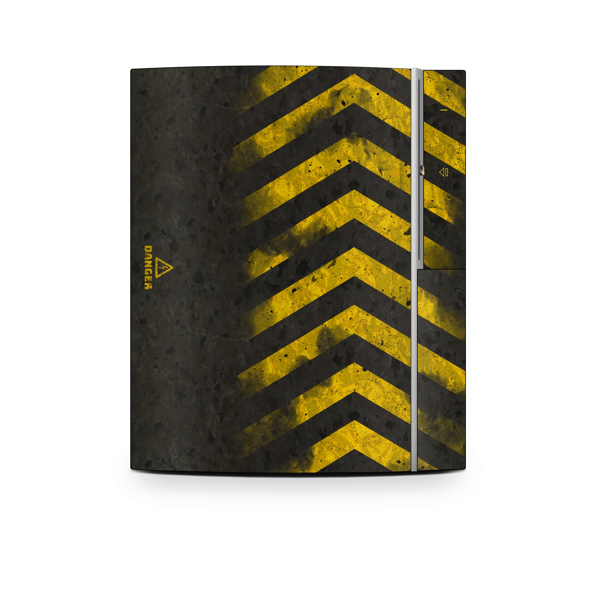 Old PS3 Skin design of Colorfulness, Road surface, Yellow, Rectangle, Asphalt, Font, Material property, Parallel, Tar, Tints and shades, with black, gray, yellow colors