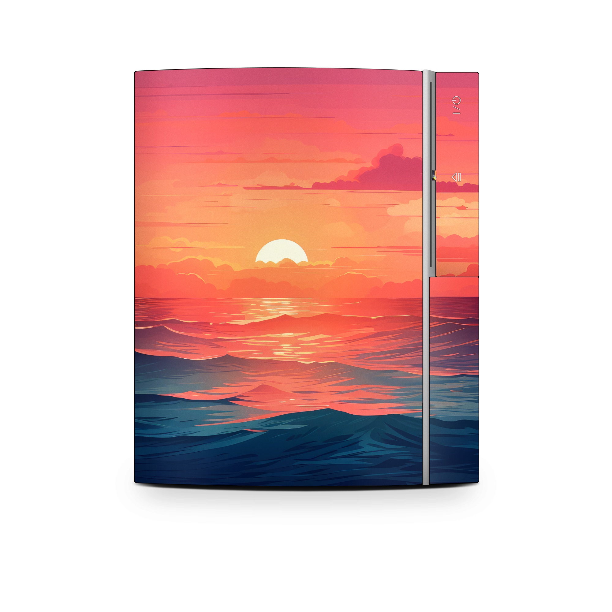 Old PS3 Skin design of Cloud, Sky, Atmosphere, Daytime, Afterglow, Ecoregion, Nature, Dusk, Water, Orange, with blue, red, yellow, orange, pink, black, purple colors