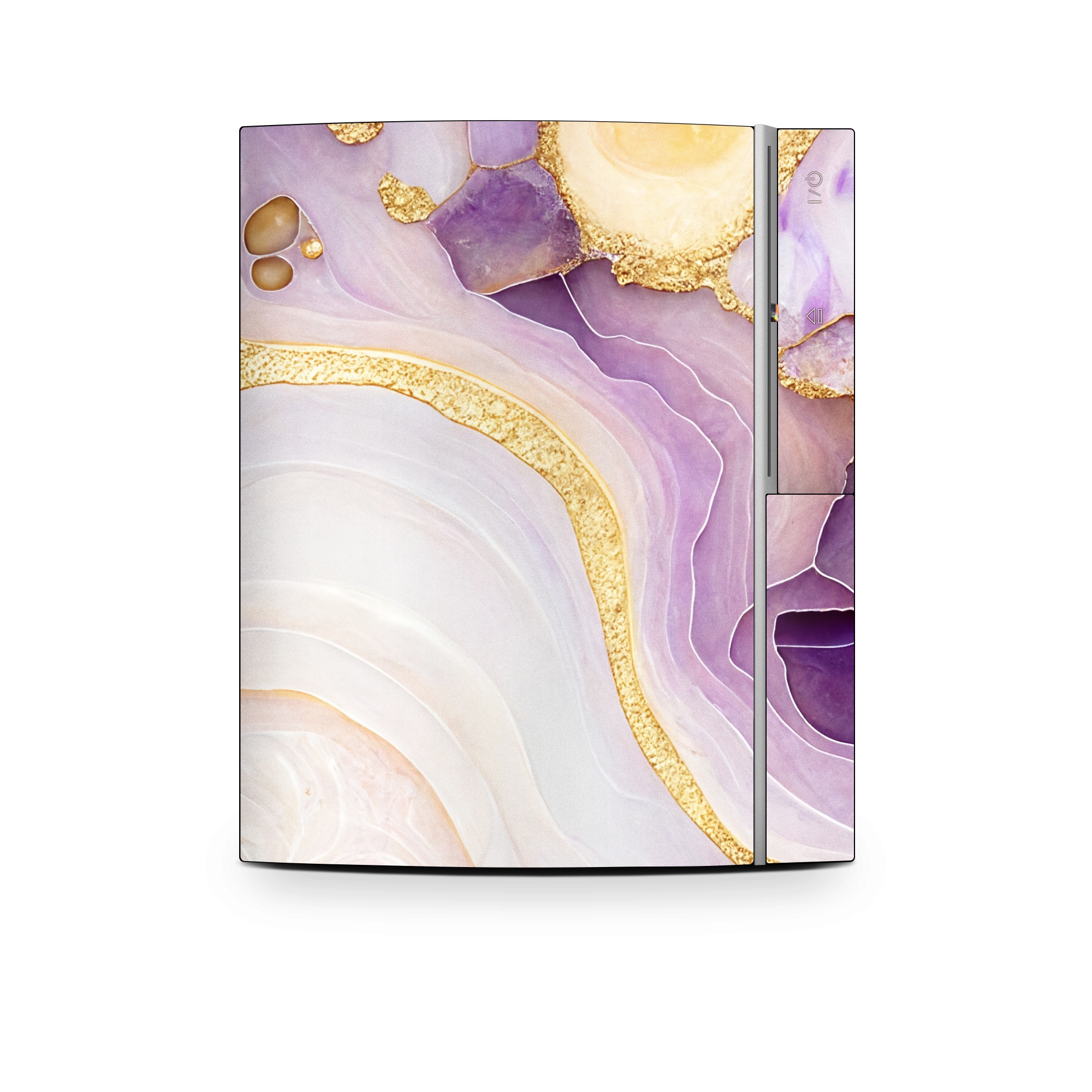 Old PS3 Skin design of Purple, Dishware, Violet, Art, Pattern, Serveware, Painting, Metal, Circle, Ceiling, with purple, white, yellow, orange colors