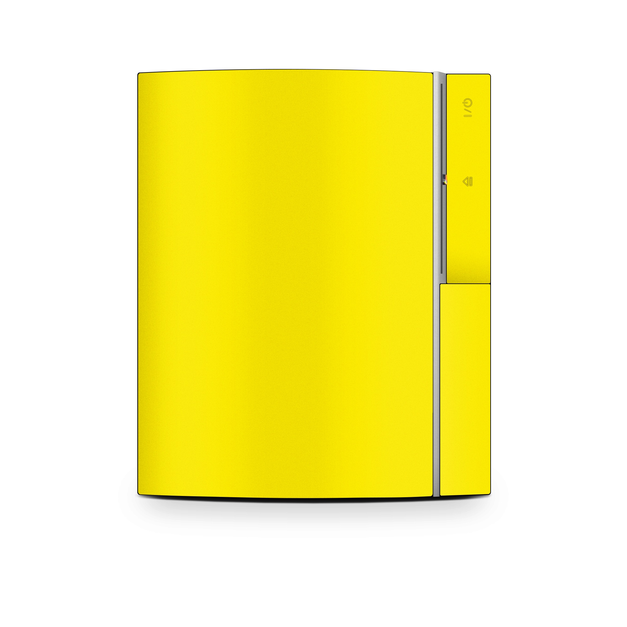 Old PS3 Skin design of Green, Yellow, Orange, Text, Font, with yellow colors