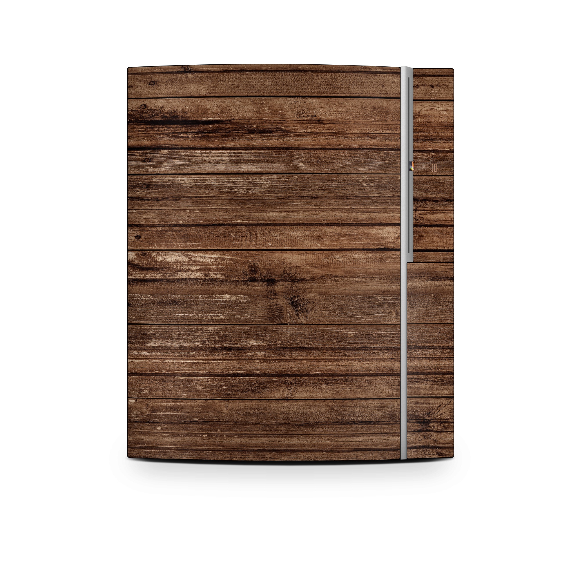 Old PS3 Skin design of Wood, Brown, Wood stain, Plank, Hardwood, Wood flooring, Line, Pattern, Floor, Flooring, with brown colors