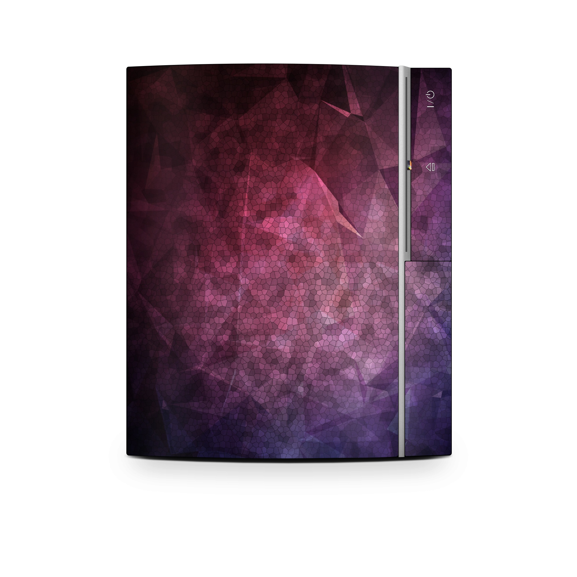 Old PS3 Skin design of Purple, Sky, Red, Violet, Pink, Pattern, Design, Triangle, Line, Magenta, with black, red, purple, pink, white colors
