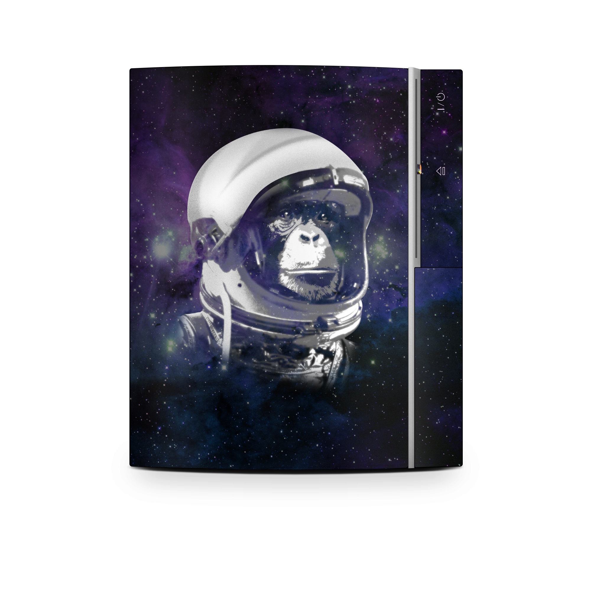Old PS3 Skin design of Helmet, Astronaut, Personal protective equipment, Illustration, Space, Outer space, Headgear, Fictional character, Sports gear, Football gear, with black, gray, blue, white colors