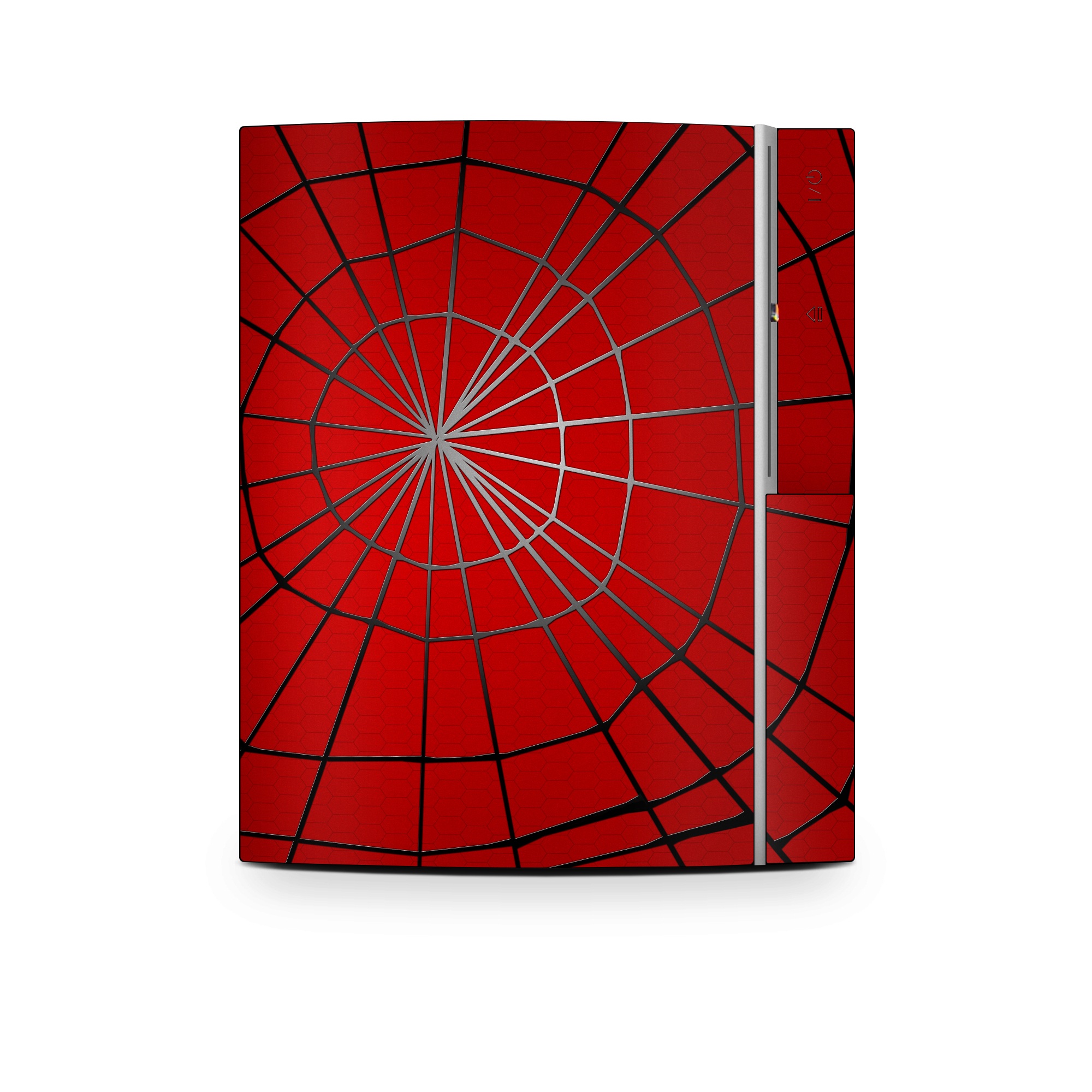 Old PS3 Skin design of Red, Symmetry, Circle, Pattern, Line, with red, black, gray colors