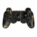 Black Gold Marble PS3 Controller Skin