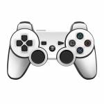 Solid State White PS3 Controller Skin