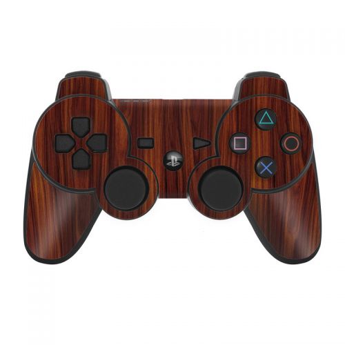 Dark Rosewood PS3 Controller Skin