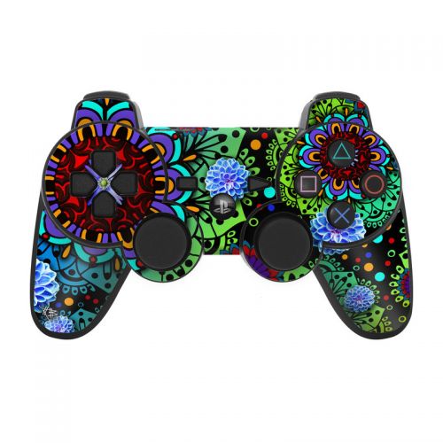 Funky Floratopia PS3 Controller Skin
