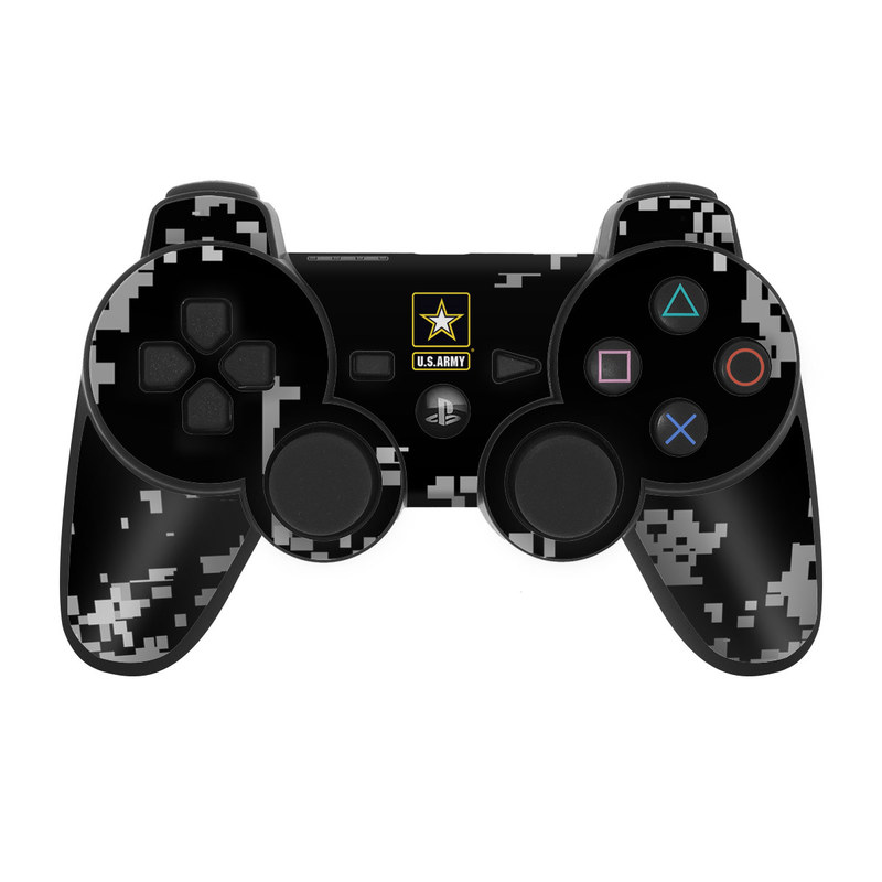 PS3 Controller Skin design of Logo, Design, Font, Graphics, Pattern, Games, with black, gray, orange, white colors