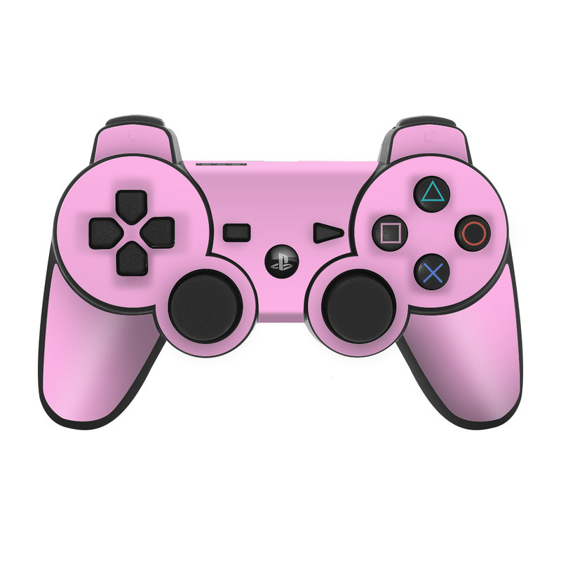 PS3 Controller Skin design of Pink, Violet, Purple, Red, Magenta, Lilac, Sky, Material property, Peach, with pink colors