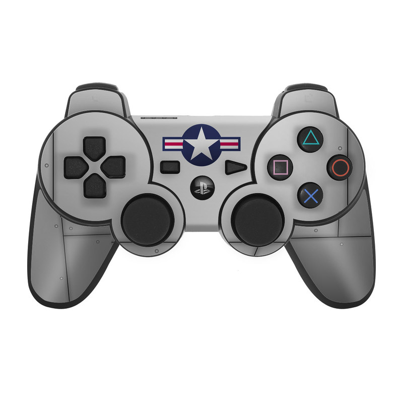 PS3 Controller Skin design of Logo, Flag, Emblem, Graphics, Symbol, Symmetry, with gray, black colors