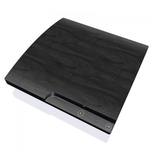 Black Woodgrain PlayStation 3 Slim Skin