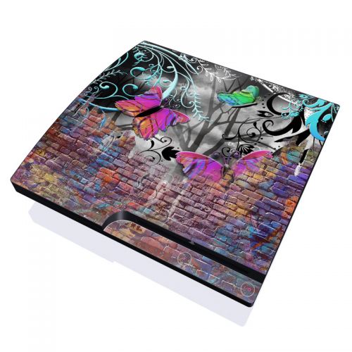 Butterfly Wall PlayStation 3 Slim Skin