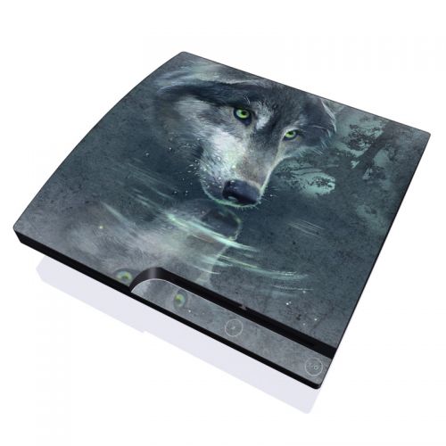 Wolf Reflection PlayStation 3 Slim Skin
