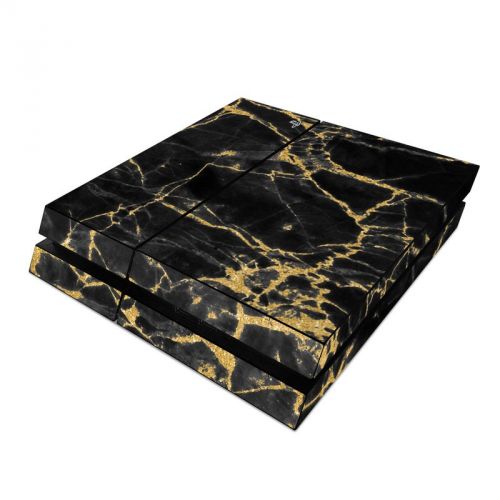 Black Gold Marble PlayStation 4 Skin