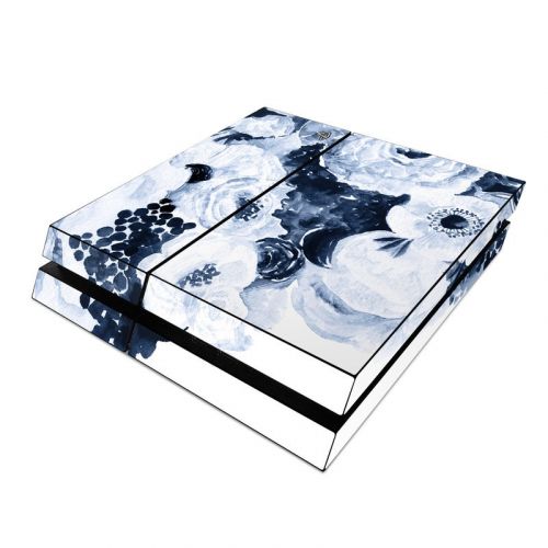 Blue Blooms PlayStation 4 Skin